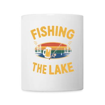 Pêcher sans bière, c’est juste s’asseoir au lac - Mug blanc - blanc - Devant