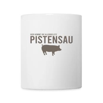 Pistensau Skier Fun - Mug - white - Front
