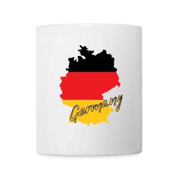 Flagge Deutschlands, deutscher Stolz - Tasse - Weiß - Vorne