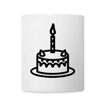 Birthday cake - Mug - white - Front