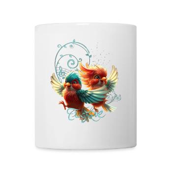 Love melody of tender birds. - Mug - white - Front
