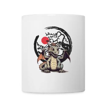 Dragon Dragon Enfant Enfants Conte de fées - Mug blanc - blanc - Devant