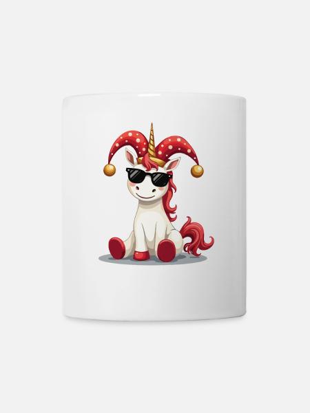 Karneval Karneval Einhorn Fasching Karneval Kostüm - Tasse - Weiß