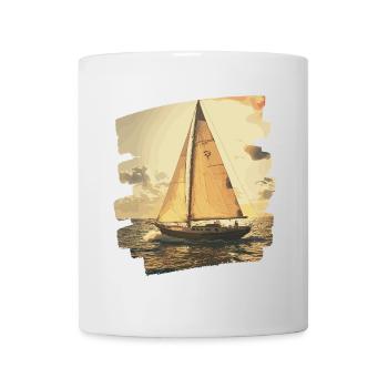 Segelboot - Tasse - Weiß - Vorne