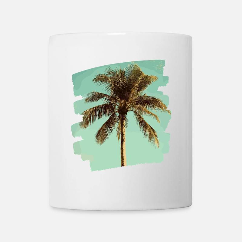 Palme - Tasse - Weiß
