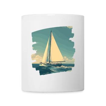 Sailboat Retro - Mug - white - Front