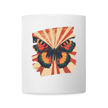Schmetterling - Tasse - Weiß - Vorne