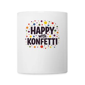 Carnival Costume Happy With Confetti Carnival - Mug - white - Front
