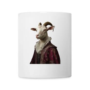Ziege - Tasse - Weiß - Vorne