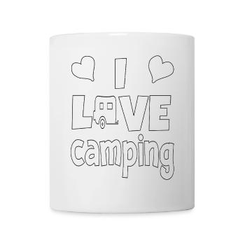 Aventure Plein air Camping Nature Liberté Randonnée - Mug blanc - blanc - Devant