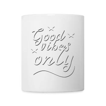 Good Vibey Only Spirit Cool Style Gut Feel Good - Mug blanc - blanc - Devant