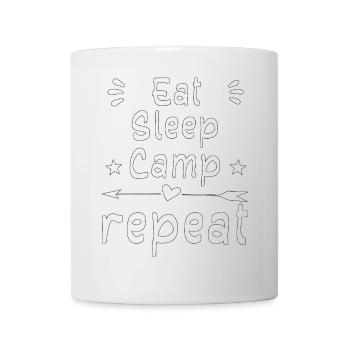 Abenteuer Outdoor Camping Natur Freiheit Wandern - Tasse - Weiß - Vorne