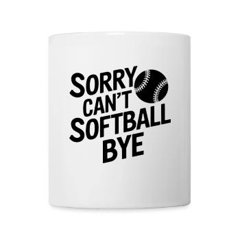 Softball Softballspieler Lustige Softball Geschenk - Tasse - Weiß - Vorne