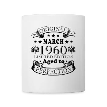 Mars 1960 Cadeau d’anniversaire Vintage Mars 1960 - Mug blanc - blanc - Devant
