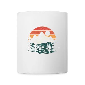 Mieux vaut la forêt que le Wi-Fi Nature Camping Randonnée Blague - Mug blanc - blanc - Devant