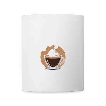 Je cours sur la boisson Affogato Funny Espressio en disant - Mug blanc - blanc - Devant