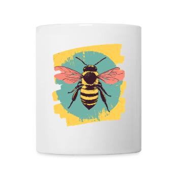 Abeille - Mug blanc - blanc - Devant