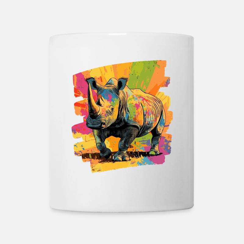 Nashorn - Tasse - Weiß