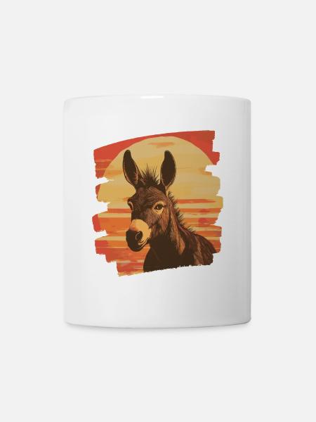 Esel - Tasse - Weiß