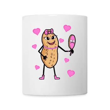 Pretty Peanut Girl Nut Princess Diva - Mug - white - Front
