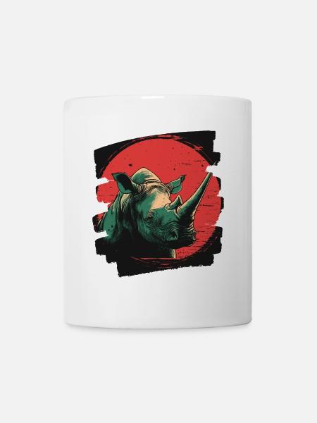 Nashorn - Tasse - Weiß