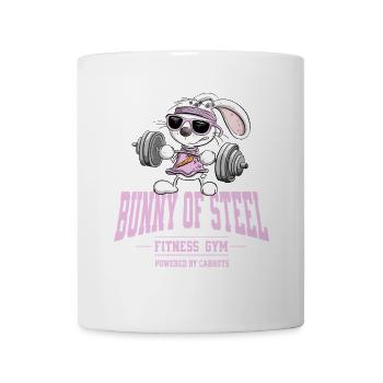 Hase Fitness Kraftsport Spruch Training - Tasse - Weiß - Vorne