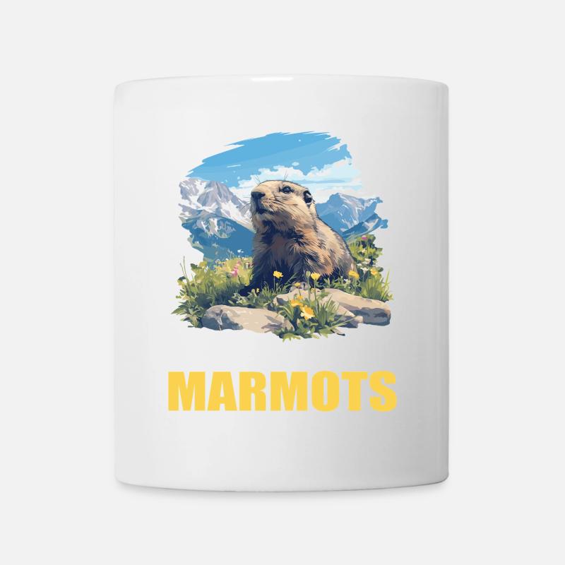 Murmeltiere Murmeltier - Tasse - Weiß