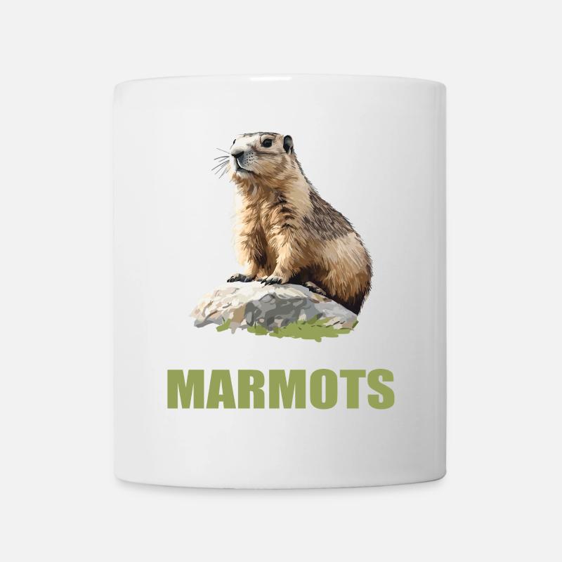 Murmeltiere Murmeltier - Tasse - Weiß