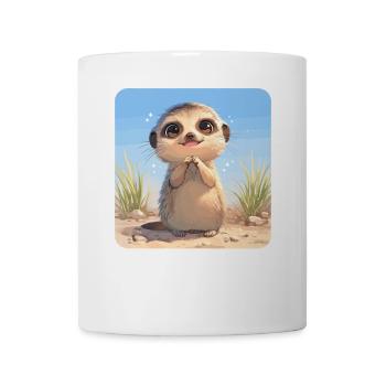 Meerkat Erdmännchen - Tasse - Weiß - Vorne