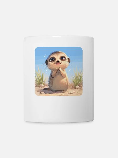 Meerkat Erdmännchen - Tasse - Weiß