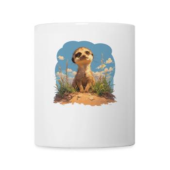 Meerkat Erdmännchen - Tasse - Weiß - Vorne