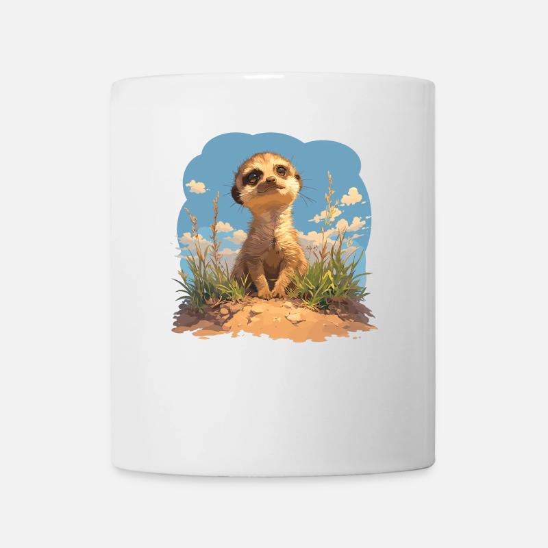 Meerkat Erdmännchen - Tasse - Weiß