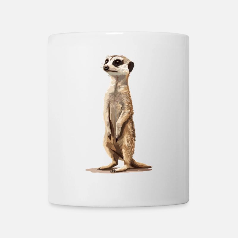 Meerkat Erdmännchen - Tasse - Weiß
