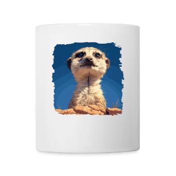 Meerkat Erdmännchen - Tasse - Weiß - Vorne