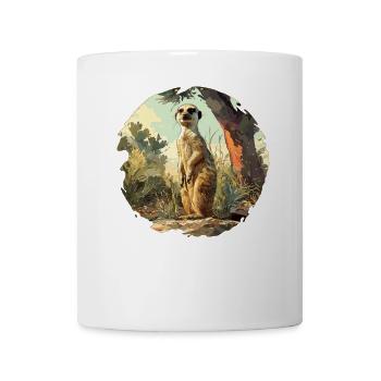 Meerkat Erdmännchen - Tasse - Weiß - Vorne