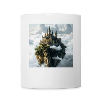 Mittelalterliche Burg - Tasse - Weiß - Vorne