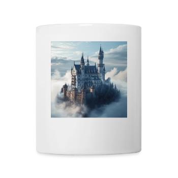 Mittelalterliche Burg - Tasse - Weiß - Vorne