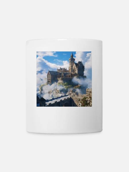 Mittelalterliche Burg - Tasse - Weiß