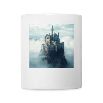 Mittelalterliche Burg - Tasse - Weiß - Vorne
