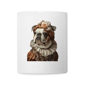 Bulldogge - Tasse - Weiß - Vorne