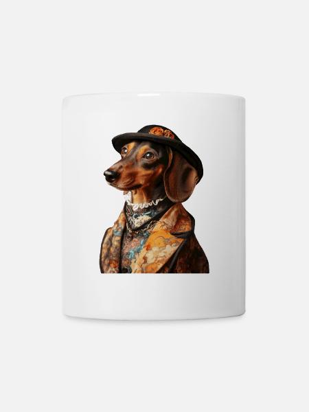 Dackel - Tasse - Weiß