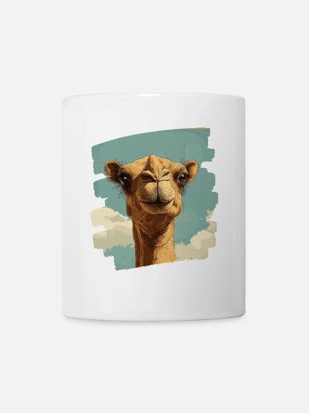 Kamel - Tasse - Weiß