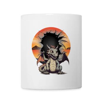 Dragon Child Kids Dragon Mythical Creature Fable - Mug - white - Front