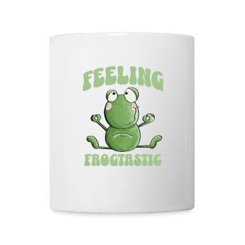 Feeling Frogtastic Yoga Frog Saying - Mug - white - Front