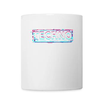 Techno House Party EDM Festival Goa Electro Rave - Mug blanc - blanc - Devant