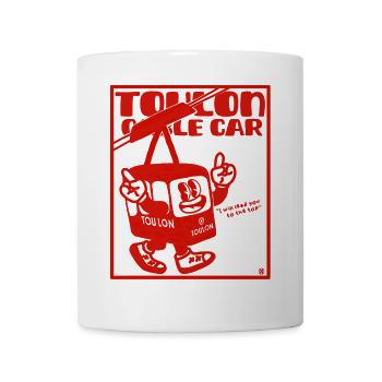 Toulon Provence France Mont Faron cable car - Mug - white - Front
