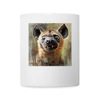 Hyäne - Tasse - Weiß - Vorne