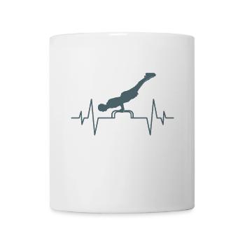 Calisthenics Herzschlag - Tasse - Weiß - Vorne
