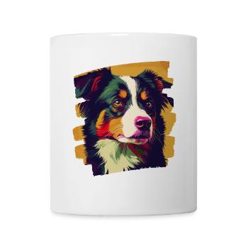 Australian Shepherd - Tasse - Weiß - Vorne