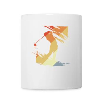 Vintage Golf - Tasse - Weiß - Vorne